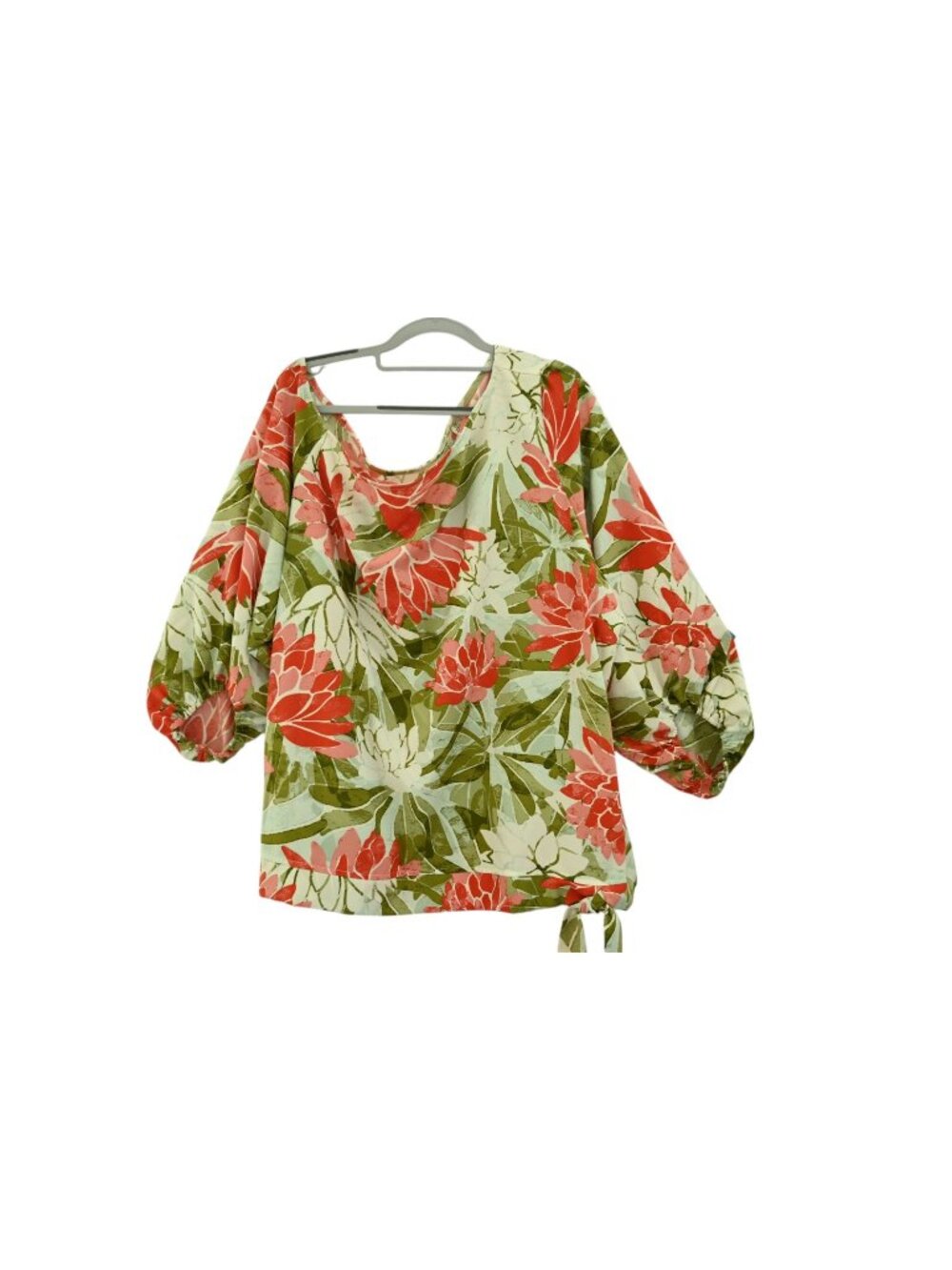 Beautiful by Lawrence Zarian Off Shoulder Dolman Sleeve Top Sz 2X Red Lotus